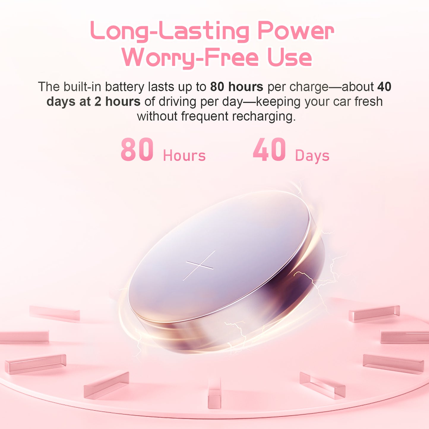 Hello Kitty Helicopter Car Air Freshener with 6-Color Auto Light Up & 4 Scented Pads – Light Fragrance, Decorative Auto Accessories