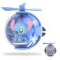 Stitch Helicopter Car Air Freshener with 6-Color Auto Light Up & 4 Scented Pads – Light Fragrance, Decorative Auto Accessories