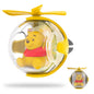 Yellow Duck Helicopter Car Air Freshener with 6-Color Auto Light Up & 4 Scented Pads – Light Fragrance, Decorative Auto Accessories
