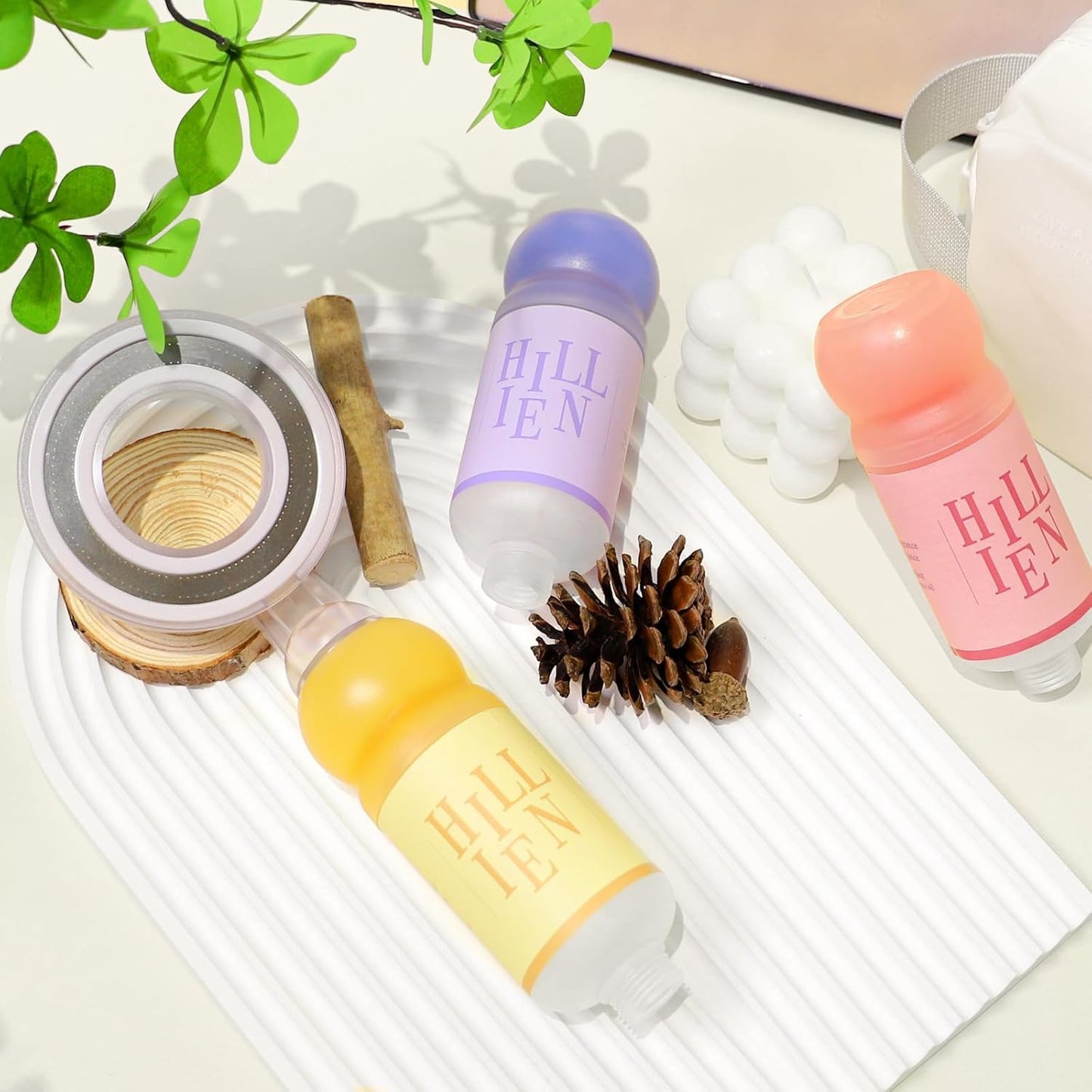 Hillien Vitamin C & Aromatherapy Skincare Spa Shower Head with Handheld, Filtered Showerhead for Hard Water - Removes Chlorine & Heavy Metals, Softer Skin & Hair Care